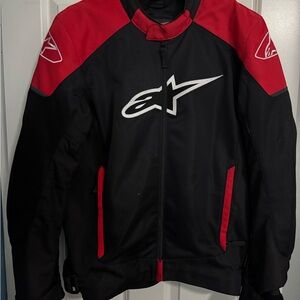 Alpinestars Red and Black Riding Jacket